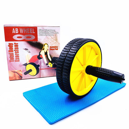 18-Inch AB Double Wheel Roller for Indoor Abdominal Fitness