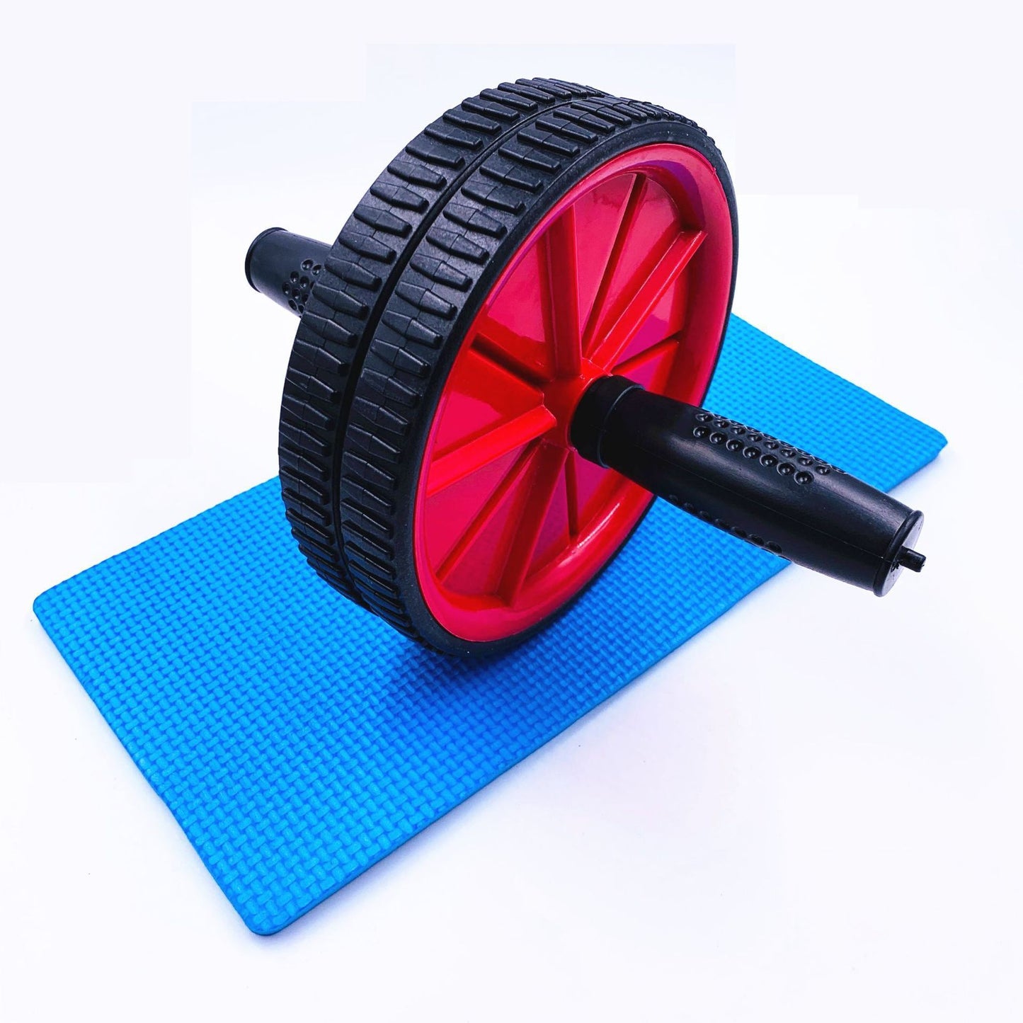 18-Inch AB Double Wheel Roller for Indoor Abdominal Fitness